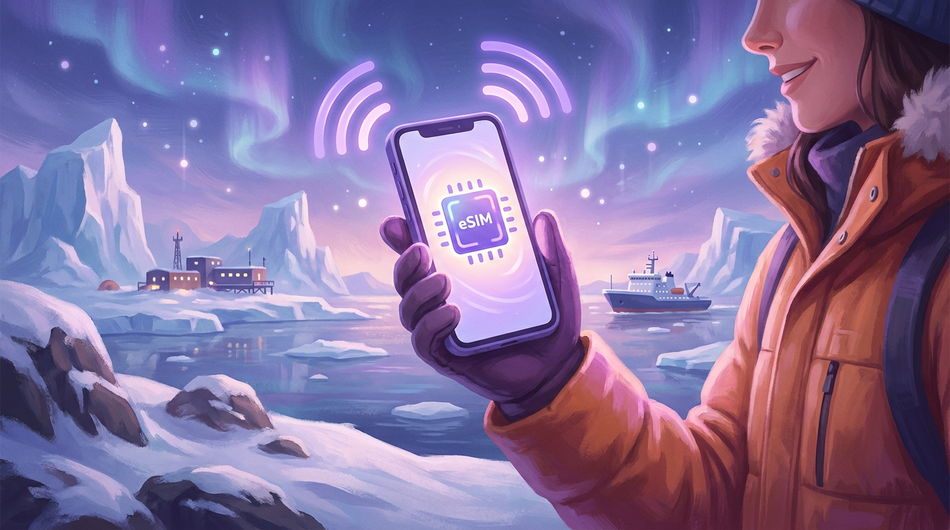 Staying Connected in Antarctica: An eSIM and Wi--Fi Guide
